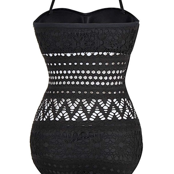 Halter Crochet Bathing Suit - Picture 3 of 7